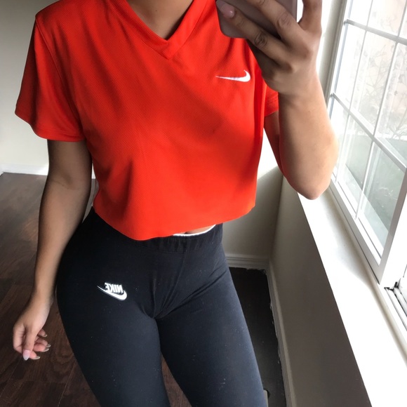 orange nike outfit